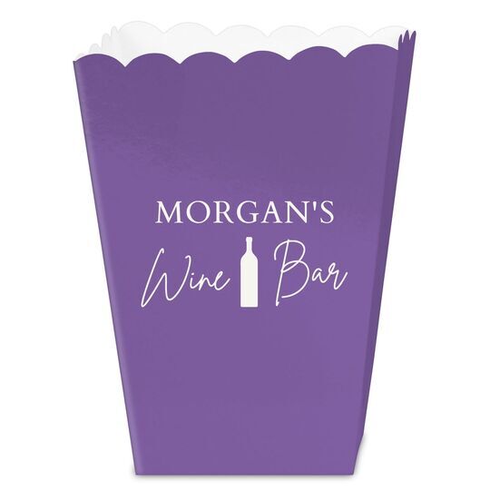 Wine Bar Mini Popcorn Boxes